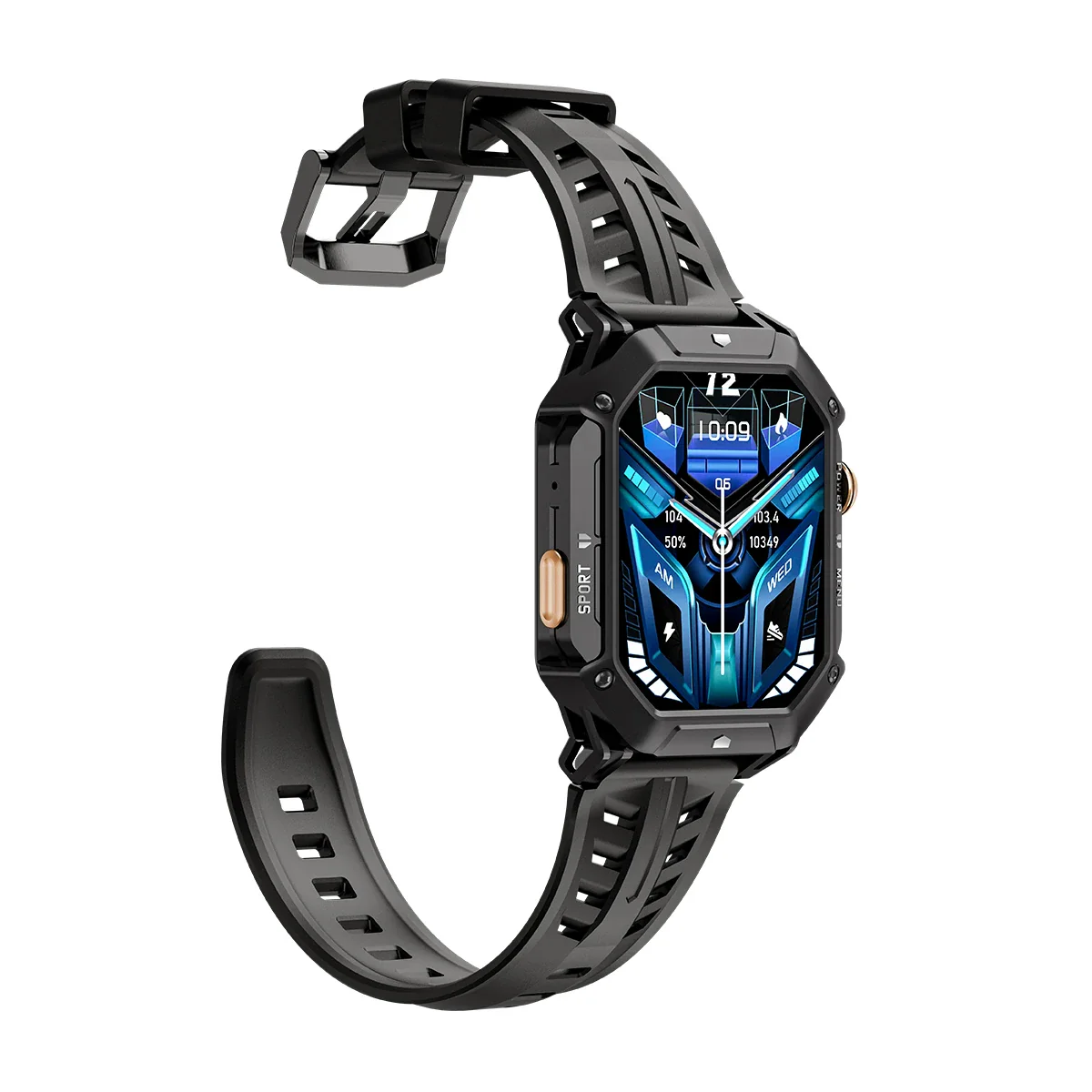 Oukitel BT80 - 1000mAh Batterie 5ATM Montres Connectées Robuste et Étanche Pour Hommes - Image 5