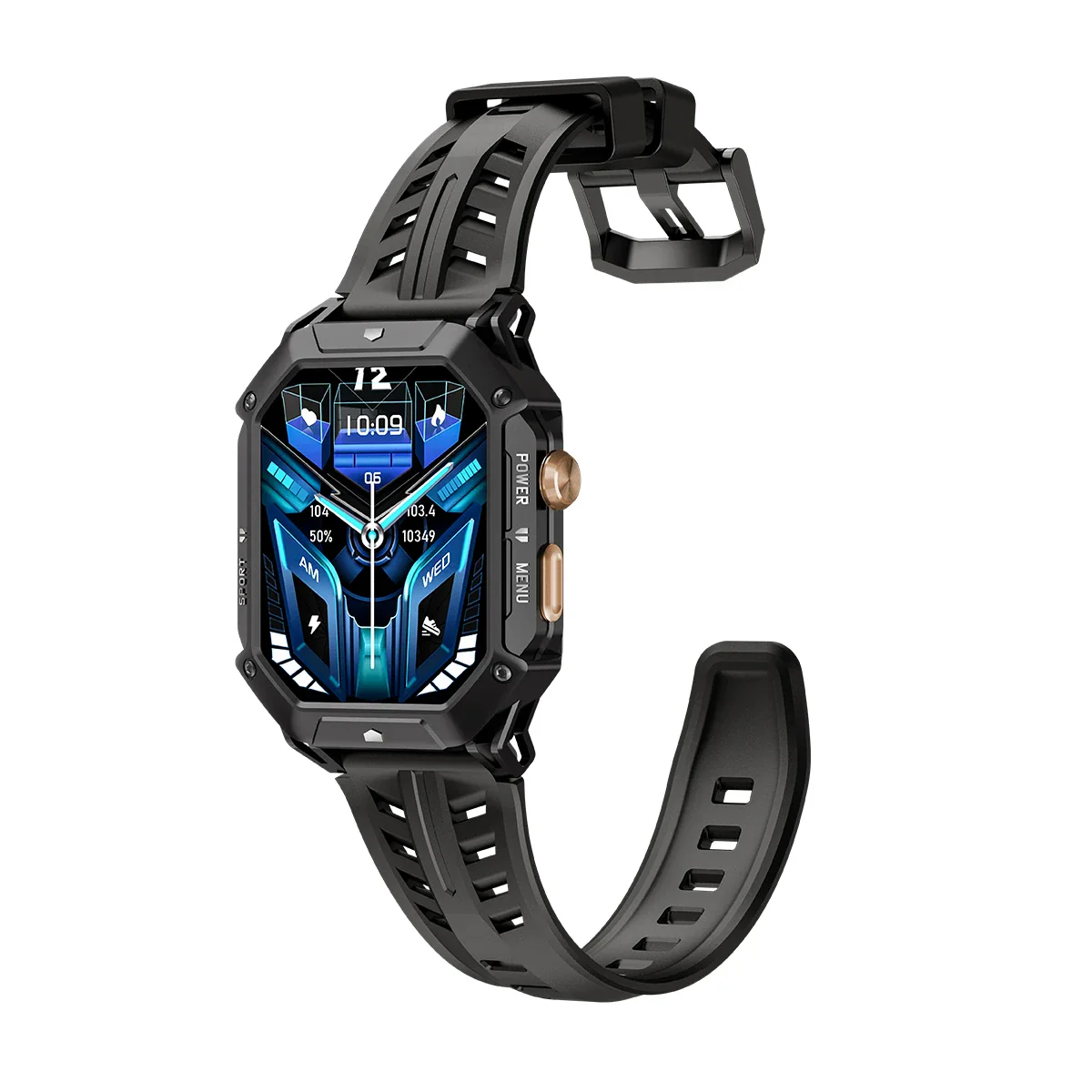 Oukitel BT80 - 1000mAh Batterie 5ATM Montres Connectées Robuste et Étanche Pour Hommes - Image 6